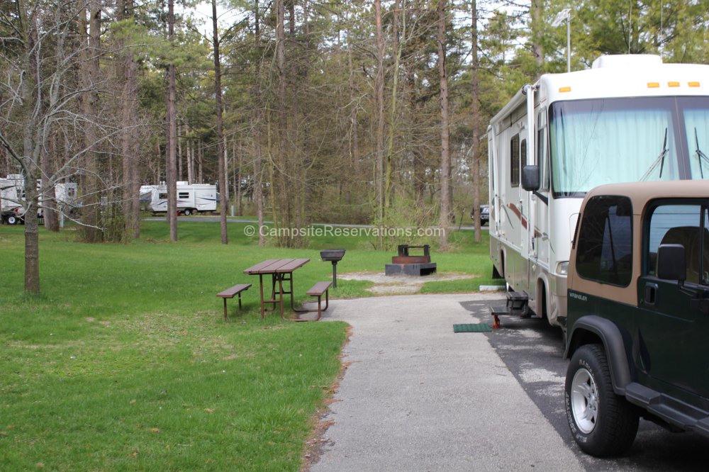 Campsite 014E in KohlerAndrae State Park Campground at KohlerAndrae State Park, Wisconsin